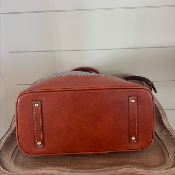 Dooney & Bourke Ostrich Leather Chelsea Tote Bag - Picture 10 of 10